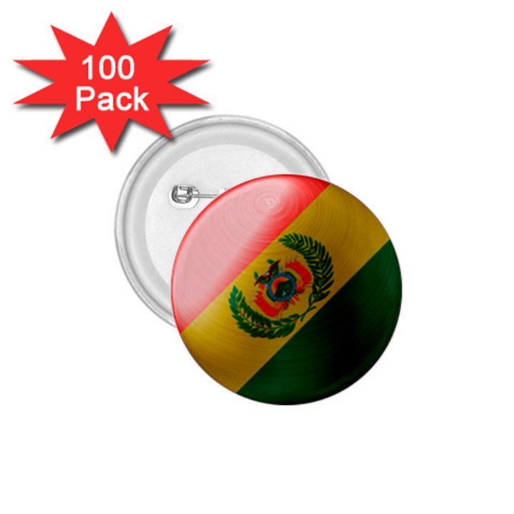 Bolivia Flag Country National 1.75  Buttons (100 pack) 