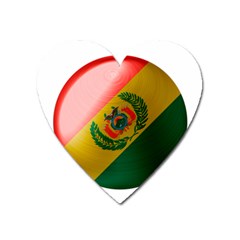 Bolivia Flag Country National Heart Magnet by Sapixe