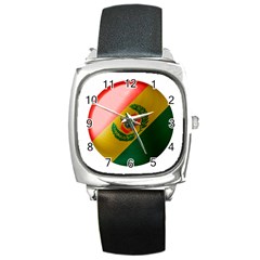 Bolivia Flag Country National Square Metal Watch by Sapixe