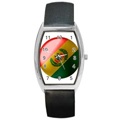 Bolivia Flag Country National Barrel Style Metal Watch by Sapixe