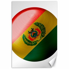 Bolivia Flag Country National Canvas 12  X 18  by Sapixe