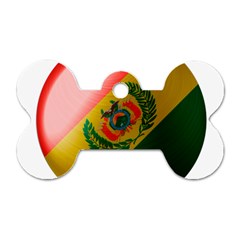 Bolivia Flag Country National Dog Tag Bone (one Side) by Sapixe