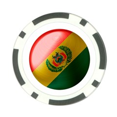 Bolivia Flag Country National Poker Chip Card Guard