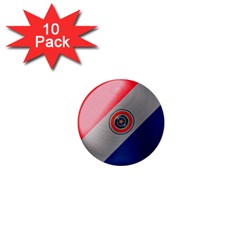 Paraguay Flag Country Nation 1  Mini Buttons (10 Pack)  by Sapixe