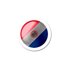 Paraguay Flag Country Nation Golf Ball Marker by Sapixe