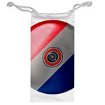 Paraguay Flag Country Nation Jewelry Bag Back