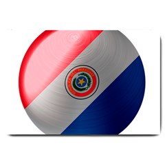 Paraguay Flag Country Nation Large Doormat  by Sapixe