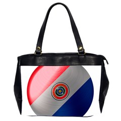 Paraguay Flag Country Nation Oversize Office Handbag (2 Sides) by Sapixe