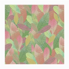 Watercolor Leaves Pattern Medium Glasses Cloth by Valentinaart