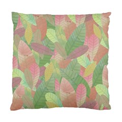 Watercolor Leaves Pattern Standard Cushion Case (one Side) by Valentinaart