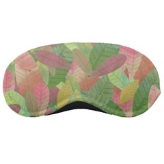 Watercolor Leaves Pattern Sleeping Mask by Valentinaart