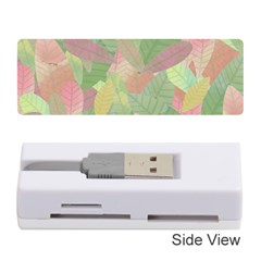 Watercolor Leaves Pattern Memory Card Reader (stick) by Valentinaart