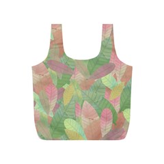 Watercolor Leaves Pattern Full Print Recycle Bag (s) by Valentinaart