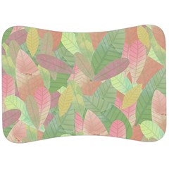 Watercolor Leaves Pattern Velour Seat Head Rest Cushion by Valentinaart