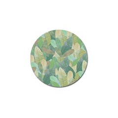 Watercolor Leaves Pattern Golf Ball Marker (4 Pack) by Valentinaart