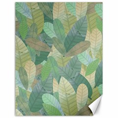 Watercolor Leaves Pattern Canvas 12  X 16  by Valentinaart