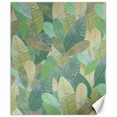 Watercolor Leaves Pattern Canvas 20  X 24  by Valentinaart