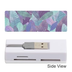 Watercolor Leaves Pattern Memory Card Reader (stick) by Valentinaart