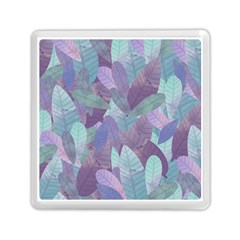 Watercolor Leaves Pattern Memory Card Reader (square) by Valentinaart