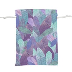 Watercolor Leaves Pattern  Lightweight Drawstring Pouch (xl) by Valentinaart