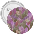 Watercolor leaves pattern 3  Buttons Front