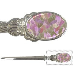 Watercolor Leaves Pattern Letter Opener by Valentinaart