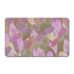 Watercolor Leaves Pattern Magnet (rectangular) by Valentinaart