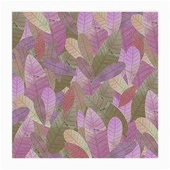 Watercolor Leaves Pattern Medium Glasses Cloth by Valentinaart