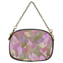 Watercolor Leaves Pattern Chain Purse (two Sides) by Valentinaart