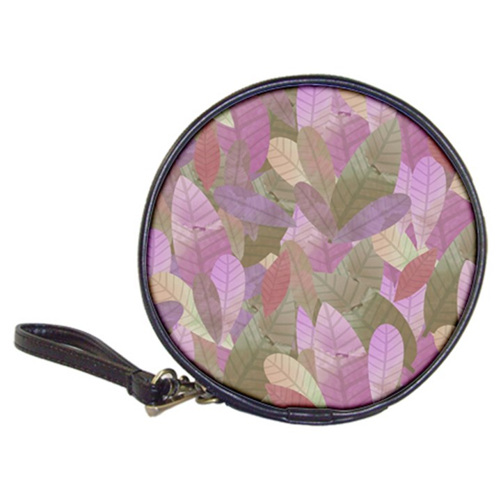 Watercolor leaves pattern Classic 20-CD Wallets