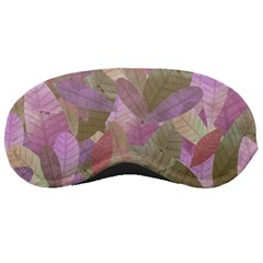 Watercolor Leaves Pattern Sleeping Mask