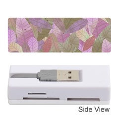 Watercolor Leaves Pattern Memory Card Reader (stick) by Valentinaart