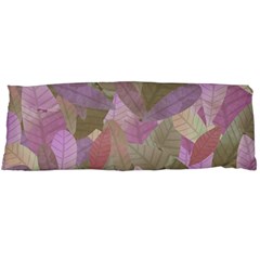 Watercolor Leaves Pattern Body Pillow Case (dakimakura) by Valentinaart