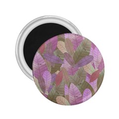 Watercolor Leaves Pattern 2 25  Magnets by Valentinaart