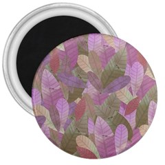 Watercolor Leaves Pattern 3  Magnets by Valentinaart