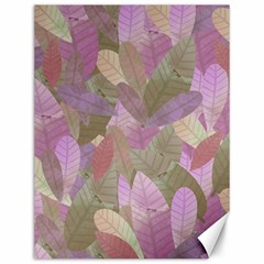 Watercolor Leaves Pattern Canvas 12  X 16  by Valentinaart