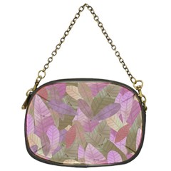 Watercolor Leaves Pattern Chain Purse (one Side) by Valentinaart