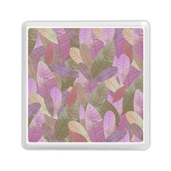 Watercolor Leaves Pattern Memory Card Reader (square) by Valentinaart