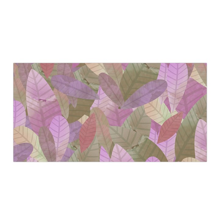 Watercolor leaves pattern Satin Wrap