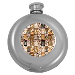 D 5 Round Hip Flask (5 oz)