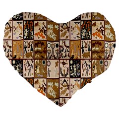 D 5 Large 19  Premium Heart Shape Cushions