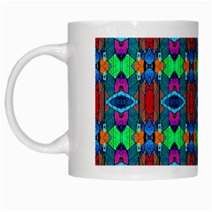 D 7 White Mugs by ArtworkByPatrick