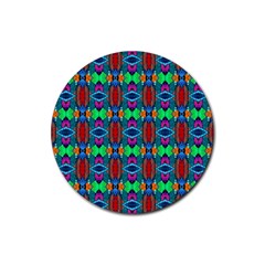 D 7 Rubber Coaster (round)  by ArtworkByPatrick