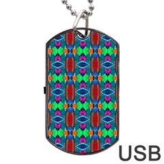 D 7 Dog Tag Usb Flash (one Side) by ArtworkByPatrick