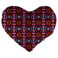 E 2 Large 19  Premium Heart Shape Cushions by ArtworkByPatrick