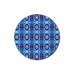 E 6 1 Rubber Coaster (round)  by ArtworkByPatrick