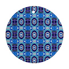 E 6 1 Round Ornament (two Sides) by ArtworkByPatrick