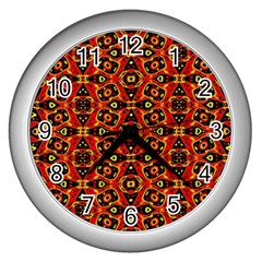 Rby 31 Wall Clock (silver) by ArtworkByPatrick