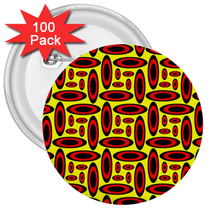 Rby 33 3  Buttons (100 pack) 