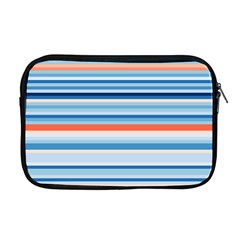 Blue And Coral Stripe 2 Apple Macbook Pro 17  Zipper Case by dressshop